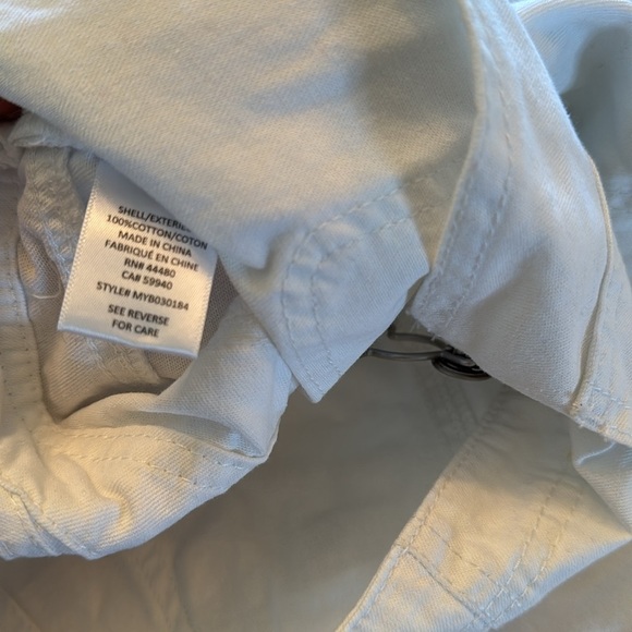 Tinseltown White Denim cotton Overalls shorts NWT L - Picture 6 of 11